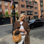 Catalina | Timeless Suede Trench Coat