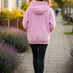 Solid Color Pet Pouch Oversized Plush Hoodie