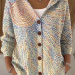 Grace | Button Hooded Sweater