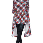 Nadorine Women Pullover Hoodies Sweatshirt Long Sleeve High Low Sweater Oversize Top with Pocket (Us Only)