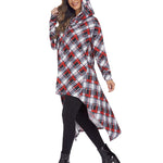 Nadorine Women Pullover Hoodies Sweatshirt Long Sleeve High Low Sweater Oversize Top with Pocket (Us Only)