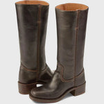 Josefina | WOMEN'S LEATHER KNEE-HIGH BOOTS WITH HEELS