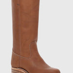 Josefina | WOMEN'S LEATHER KNEE-HIGH BOOTS WITH HEELS