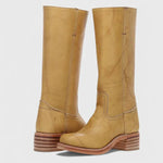 Josefina | WOMEN'S LEATHER KNEE-HIGH BOOTS WITH HEELS