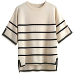 Nadorine Knit Short Sleeve Tops
