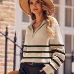 Nadorine Long Sleeve Oversized Knit Sweater Tops