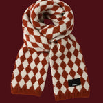Christmas Fashion Retro Red Christmas Knitted Scarf