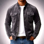 Montgomery | Button-Front Suede Jacket
