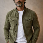 Montgomery | Button-Front Suede Jacket