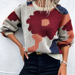 Camila | Artful Floral Knit Sweater