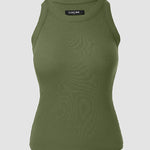 ChicMe Built-in Bra Ribbed Round Neck Tank Top