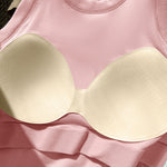 ChicMe Built-in Bra Ribbed Round Neck Tank Top