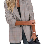 Open Front Work Office Jackets Blazer