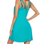Women's Swimwear Coverups Tank Sundresses Beach Spaghetti Strap Dress Bikini Cover Up Swing Strap Dresses with Pockets - Nadorine (Us Only)