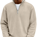 John | Ribbed Half-Zip Sweater