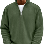 John | Ribbed Half-Zip Sweater