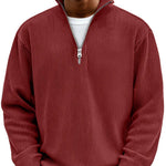 John | Ribbed Half-Zip Sweater