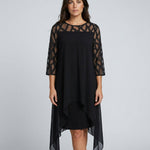 Ava Harrington | Mesh Sleeve Cape Mini Dress For Women