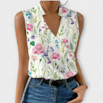 Stacey | Elegant V-Neck Blouse
