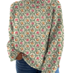 Florencia | Floral print turtleneck sweater