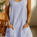 Anna | Casual Striped Round Neck Dress