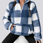 MAPLE��� - Cozy Plaid Fleece Pullover