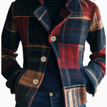 Athena | Classic Plaid Button-Up Jacket