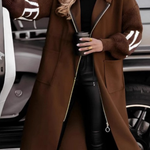Amelia | Chic Hooded Coat with Knit Details