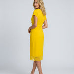 Elise Calloway | Wrap Midi Dress Navy For Women