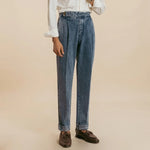 Lorenzo Pleated Denim Trousers