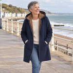 Heather | Cozy Hooded Longline Coat
