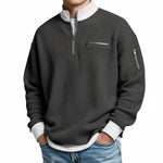Thomas | Waffle-Knit Half-Zip Sweater