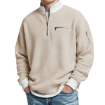 Thomas | Waffle-Knit Half-Zip Sweater