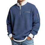 Thomas | Waffle-Knit Half-Zip Sweater