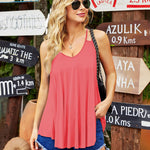 Tank Tops Spaghetti Strap Camisoles - Nadorine (Us Only)