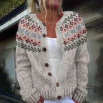Elda | Retro Icelandic Knit Cardigan