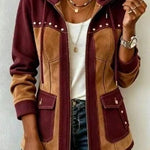 Veronique | Two-Tone Hooded Fall Jacket