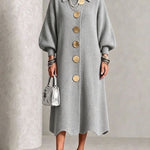 Eveline | Elegant Button Knit Dress