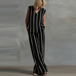 Amelia Striped Summer Pants Set