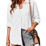 Nadorine Long Sleeve Blouses Casual Tops