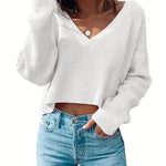 Nadorine Women Long Sleeve Tops Waffle Knit Shirts