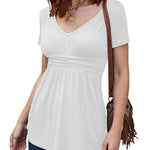 V Neck Tunic Tops - Nadorine (Us Only)