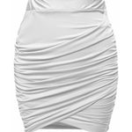 High Waist Stretch Tight Pleated Bodycon Skirt - Nadorine (Us Only)