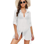 Nadorine Cover Up Shirt Chiffon Beachwear