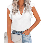 Shirts Short Sleeve Loose T Shirt Blouses - Nadorine (Us Only)