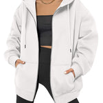 Nadorine Women's Oversized Zip Up Hoodies