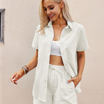 Nadorine 2 Piece Linen Set Lounge Beach Set