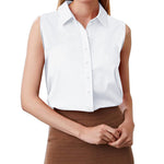 Sleeveless Button Down Tank Tops - Nadorine (Us Only)