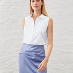 Sleeveless Button Down Tank Tops - Nadorine (Us Only)