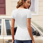 V Neck Tunic Tops - Nadorine (Us Only)